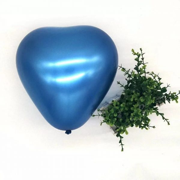Chrome Blue Heart